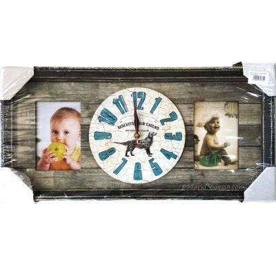 Часы + фоторамка на 2 фото 10х15