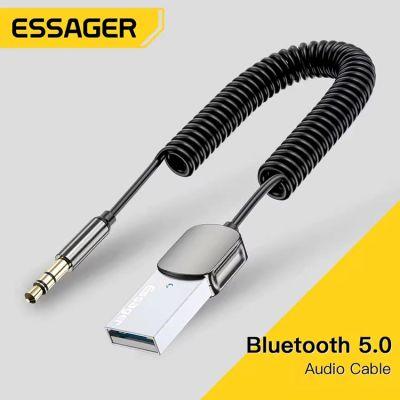 Блютуз адаптер в машину для автомагнитолы Essager Bluetooth 5.0 USB AUX Блютуз адаптер в машину для автомагнитолы Essager Bluetooth 5.0 USB AUX