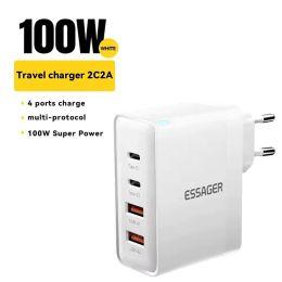 Зарядное устройство Essager 100W GaN Charger PD QC 4.0 3.0 Type C Зарядное устройство Essager 100W GaN Charger PD QC 4.0 3.0 Type C