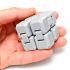 Бесконечный куб Infinity Cube фиджет антистресс 3D, серый