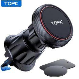 Магнитный держатель для телефона TOPK в воздуховод