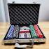 Покерный набор на 200 фишек в чемодане, с номиналом