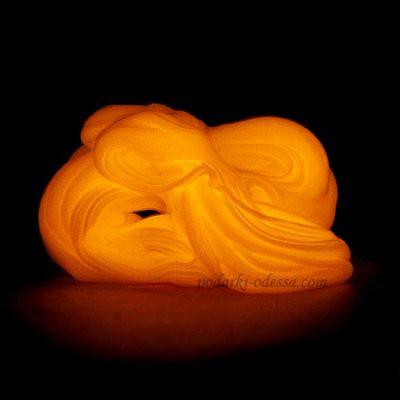 Жвачка для рук (Хендгам) светящаяся в темноте оранжевым цветом