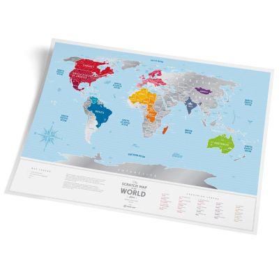 Скретч карта світу Travel Map ™ "Silver World" 