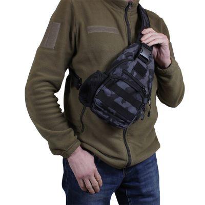 Тактическая сумка через плечо De Esse N001-BLUE