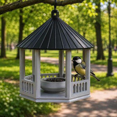 Кормушка для птиц садовая подвесная "Беседка" 19×16 см