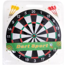 Дартс двусторонний (37 см. - 6 дротиков)
