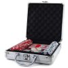Покерный набор в алюминиевом кейсе на 100 фишек Покерный набор в алюминиевом кейсе на 100 фишек