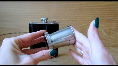 Фляга 2 в 1 (со складным стаканчиком) Видео обзор podarki-odessa.com