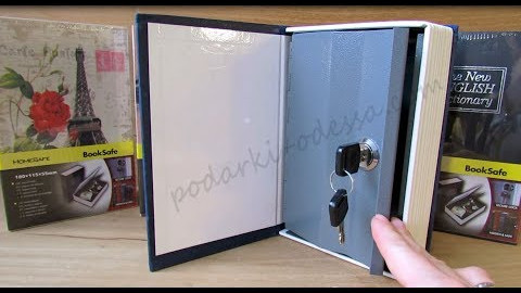 Книга сейф мини (Города, английский словарь) Металлическая (Видео обзор) podarki-odessa.com