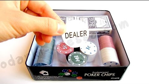 Набор для игры в покер 100 фишек (Видео обзор) podarki-odessa.com