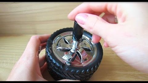 Пепельница в виде колеса, антидым (Видео обзор) podarki-odessa.com